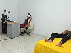 Step Sister Sits While I Masturbate For Her