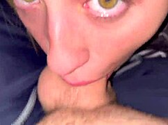 Amazing Bimbo Whore Gags On Sloppy Deepthroat Throatpie!