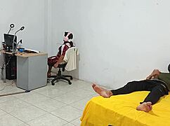 Step Sister Sits While I Masturbate For Her