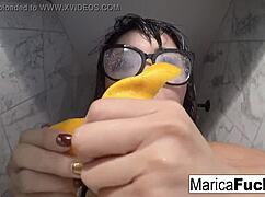 marica hase gets off in lingerie while watching her reflection 😈