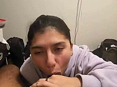 Girlfriend can't stop sucking my dick in this quick pov blowjob