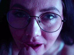 Lewd Girl Sucks Big Cock Hard.