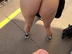 submissive wife spanked and fisted at public subway station