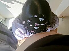 Pov thai girl with a beautiful ass gets fucked and cums inside