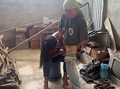 Bricklayer Fucks Horny Slippery Whore Hard