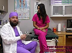 guilty until proven innocent - nurse misty addams in latex femdom hospital scene.