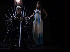 Medieval babes say, 'Eat my pussy now.'