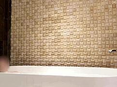 Luxury Hotel Bath Time With Brunette Amateur