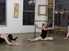 Naughty blonde gets her wet pussy licked by two friends.