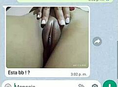 Petite latina amateur bounces hard on big black cock in homemade video.