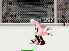 Princess Ember Battles Isabel in Street Wrestling Catfight