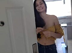 my horny neighbor gets fucked at home