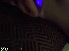 playing with my new vibrator