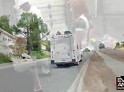 Evasive's bald virgin pussy creams on big black cock in missionary, fingering leads to cum in mouth