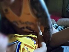 While on a call with her boyfriend, the petite Asian boardmate gets fingered and fucked missionary style in homemade creampie action, moaning loud and almost getting caught