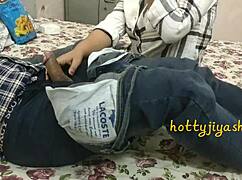 Young slutty step sister gives blowjob to cock while friends watch. Natural tits bouncing in voyeur scene.