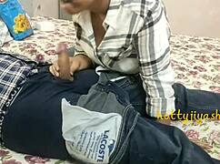 Young slutty step sister gives blowjob to cock while friends watch. Natural tits bouncing in voyeur scene.