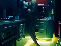 Cute Slender Wife Intense Kitchen Fucking