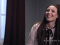 Tied Up Brunette Receives Flogging And Anal Treatment