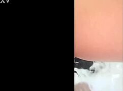 Latina milf plays with shaved pussy using dildo