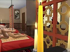 In the sims 4, the old husband watches his wife cheat with her boyfriend in this cuckolding episode.