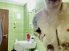 Feeling Hot In Shower With Big Tits And Ass Masturbation