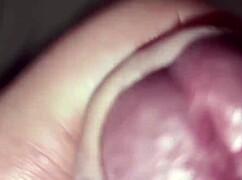 Elegant amateur spits on cock and cums after intense handjob