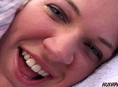 Renee enjoys a relaxing session with her bubble butt