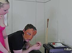 feisty chick taken in anal asylum for awkward treatment