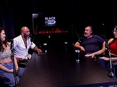 Ted's passenger arranges a foursome in the car with trans and man.