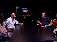 Ted's passenger arranges a foursome in the car with trans and man.