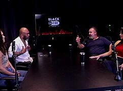 Ted's passenger arranges a foursome in the car with trans and man.