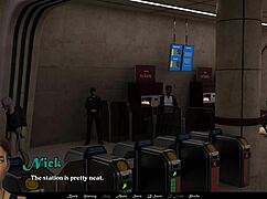 Brunette with big tits plays sandstorm game part four