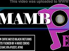 Brazilian cutie meyzi black fucked by 4 huge cocks dap 0 pussy atm monster cock bbc ob427