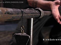 Gagged in device bondage, she gets roughly fisted 😱