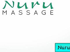 Is This Sexy Pigtails Blonde Masseuse's Wet Nuru Massage Teasing You? Octavia Red and David Lee.