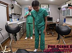 Doctor Tampa and Doctor Aria Nicole perform the procedure backstage.