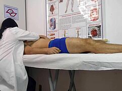 Cock Rises Before Nurse's Eyes