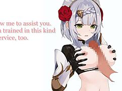 Noelle's new servant in Genshin Impact gets paizuri and foot worship?