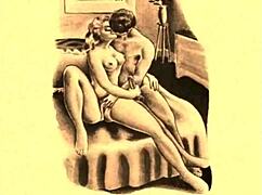 vintage erotic drawings of big asses and tits