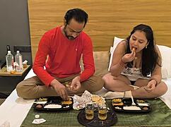 Step daughter fuck with step dad sucking big dick riding on monster cock