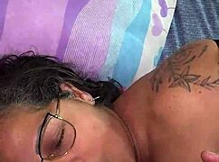 My Mature Cheating Stepmother Talking to My Father While I Fuck Her