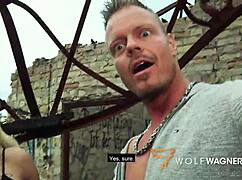 Harleen Van Rides His Big Dick On The Grass In Full Outdoor Scene