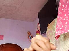 Rich Guy Alone in Step Mother-in-Law's Room for Cumshot