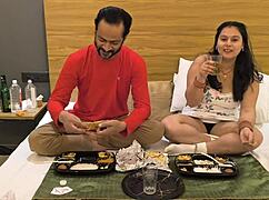 Step daughter fuck with step dad sucking big dick riding on monster cock