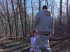 why not fuck this curvy babe in the public shower and at the camp?