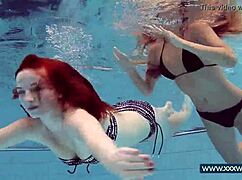 katrin and lucy big tits underwater, so sexy!