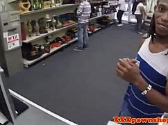 Doggystyled Pawnshop Amateur Sucks Cock Hidden Cam
