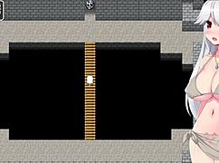 I'm offering my hole to the shrine maiden feeder in this ero-dungeon adventure, part 1 true ending