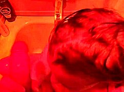 gagging deep throat stranger with golden shower piss pee tittie fucked